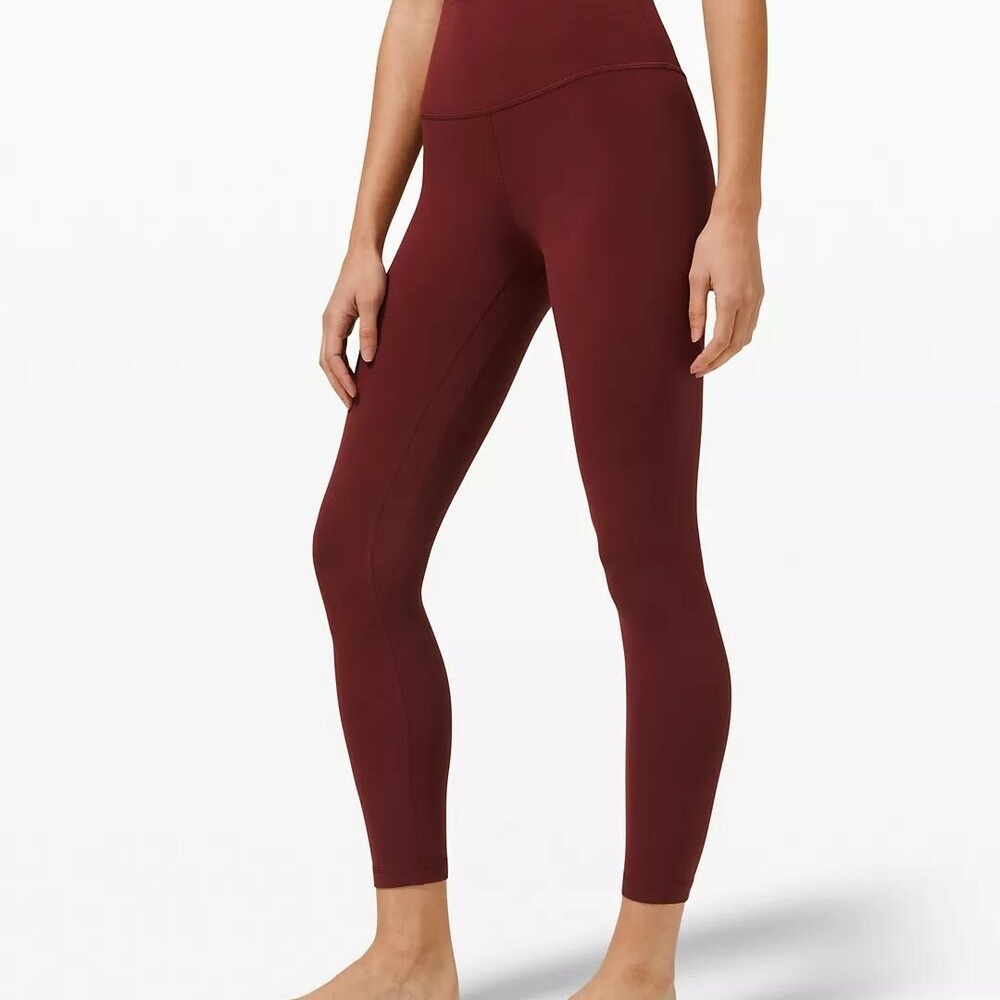 Like New Lululemon Red Merlot Aligns 25” 6!